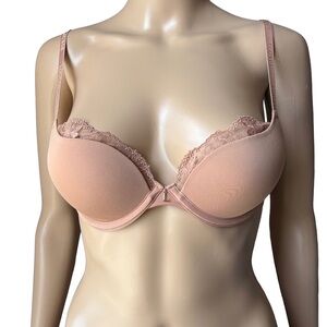 NWT Lounge Anti-Gravity High Push-up Bra Honey 30C